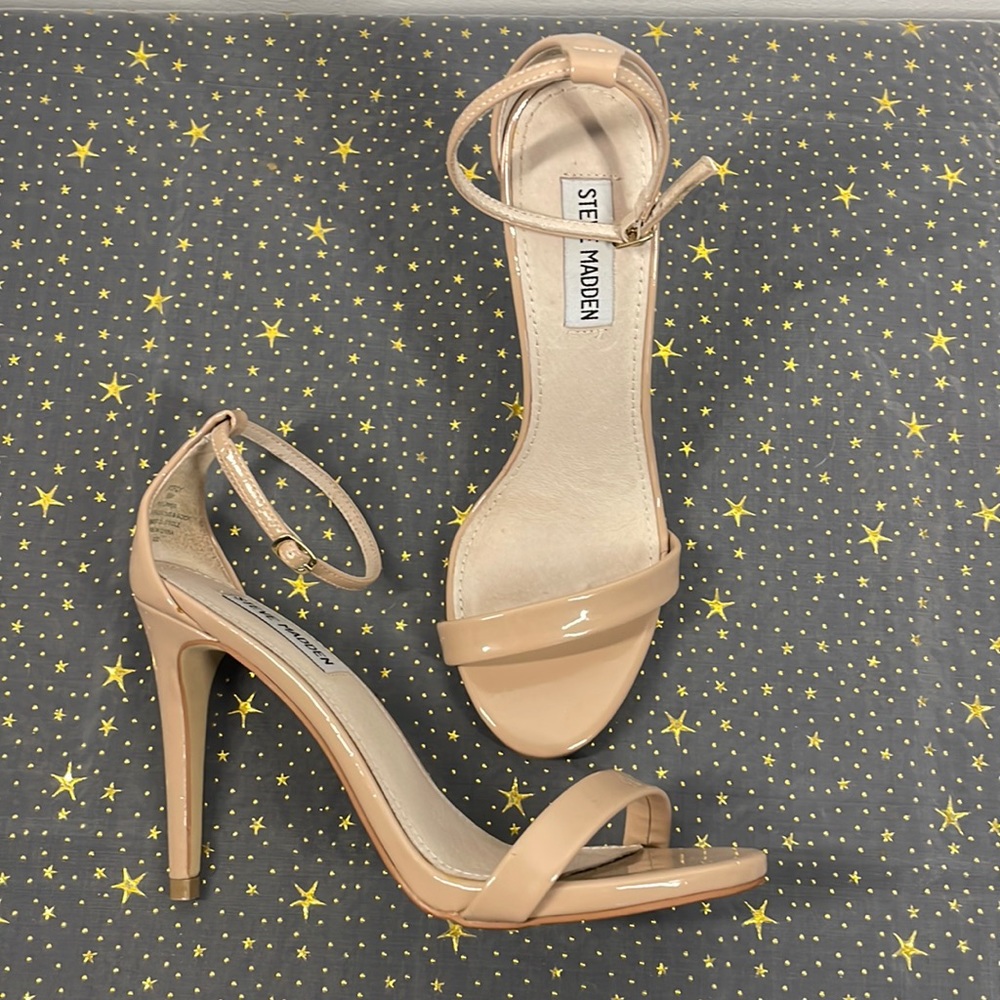 Steve Madden Stecy Nude leather heel